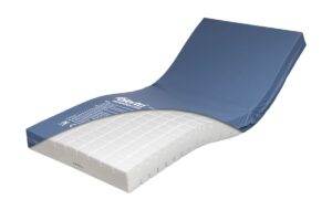 static foam pressure mattress with a cut out to reveal the foam within