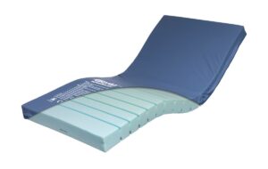 static foam pressure mattress with a cut out to reveal the foam within