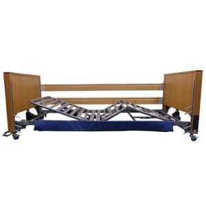bumper to allow safe exit from the bed with no hard surface pressure on the backs of the legs