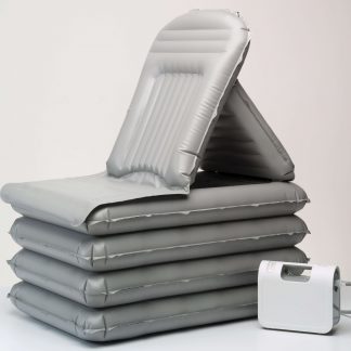 Angled view of the Mangar Camel Lifting Cushion + Airflo 24.