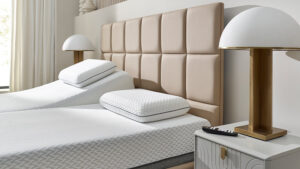 Opera Borg Adjustable Bed upholstered headboard detail