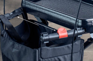 Patented Click & Safe technology to fold your rollator with ease