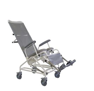 Freeway T80 Tilt-in-Space Shower Chair - slightly tilted, fully assembled