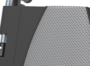 Image shows a close up of the back rest of the Rehasense Icon 35 LX Wheelchair