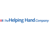 The Helping Hand Company Logo - blue writing on white background
