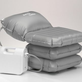 Mangar Bathing Cushion, fully inflated with Airflo 12 Compressor attached