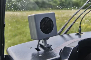 close up of the internal heater mounted onto the dashboard of the Xplorer Mobility Scooter