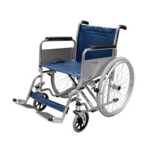 Roma 1472X Heavy-Duty Wheelchair, fully assembled on a white background