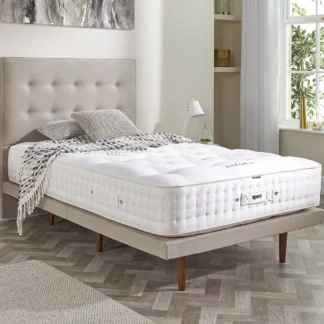 Opera Emporia Natural Luxury Adjustable Mattress in a modern bedroom setting.