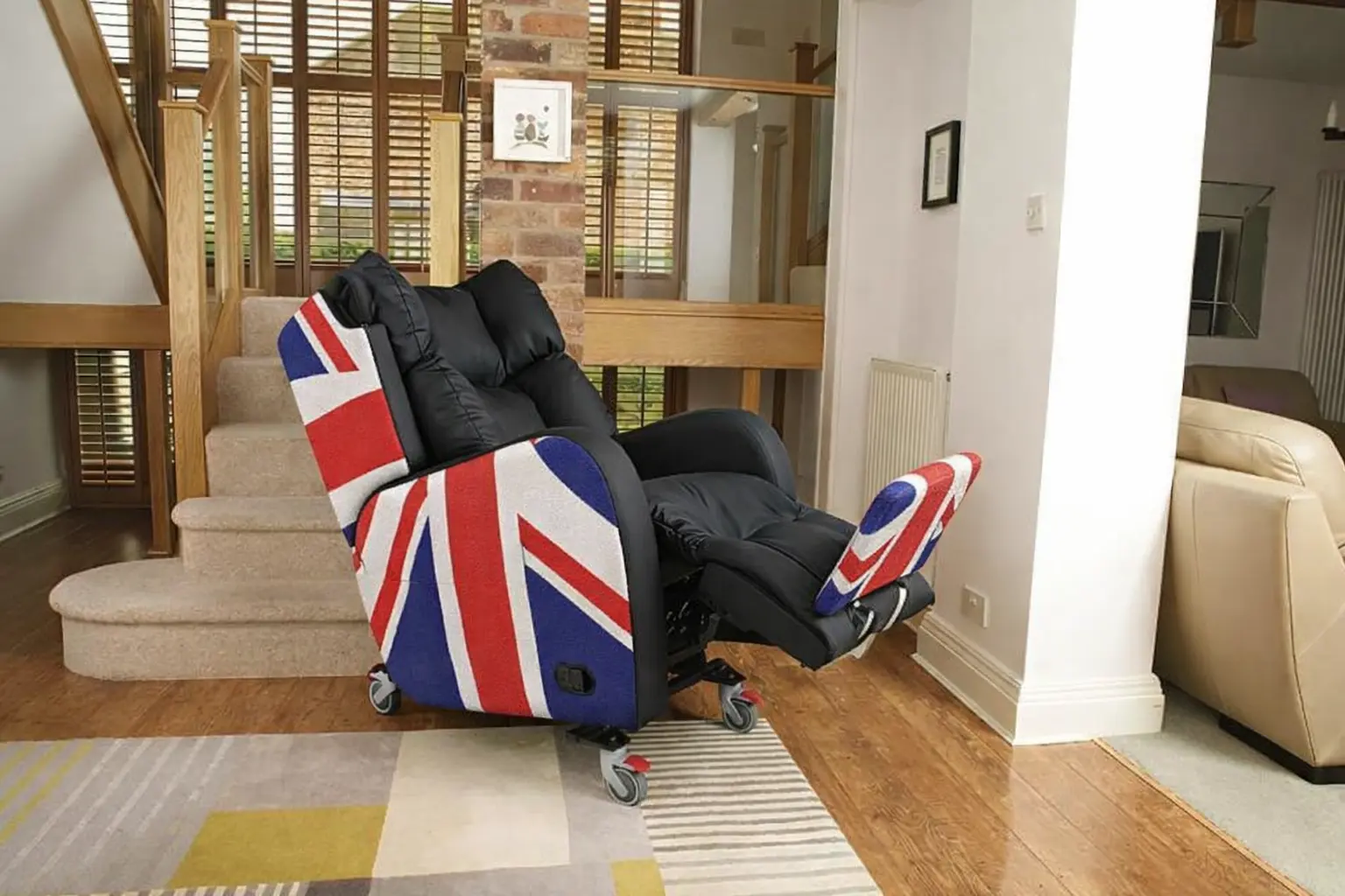 Specialist seating for pressure care and postural support Specialist seating chair in a domestic living room supporting posture and pressure care