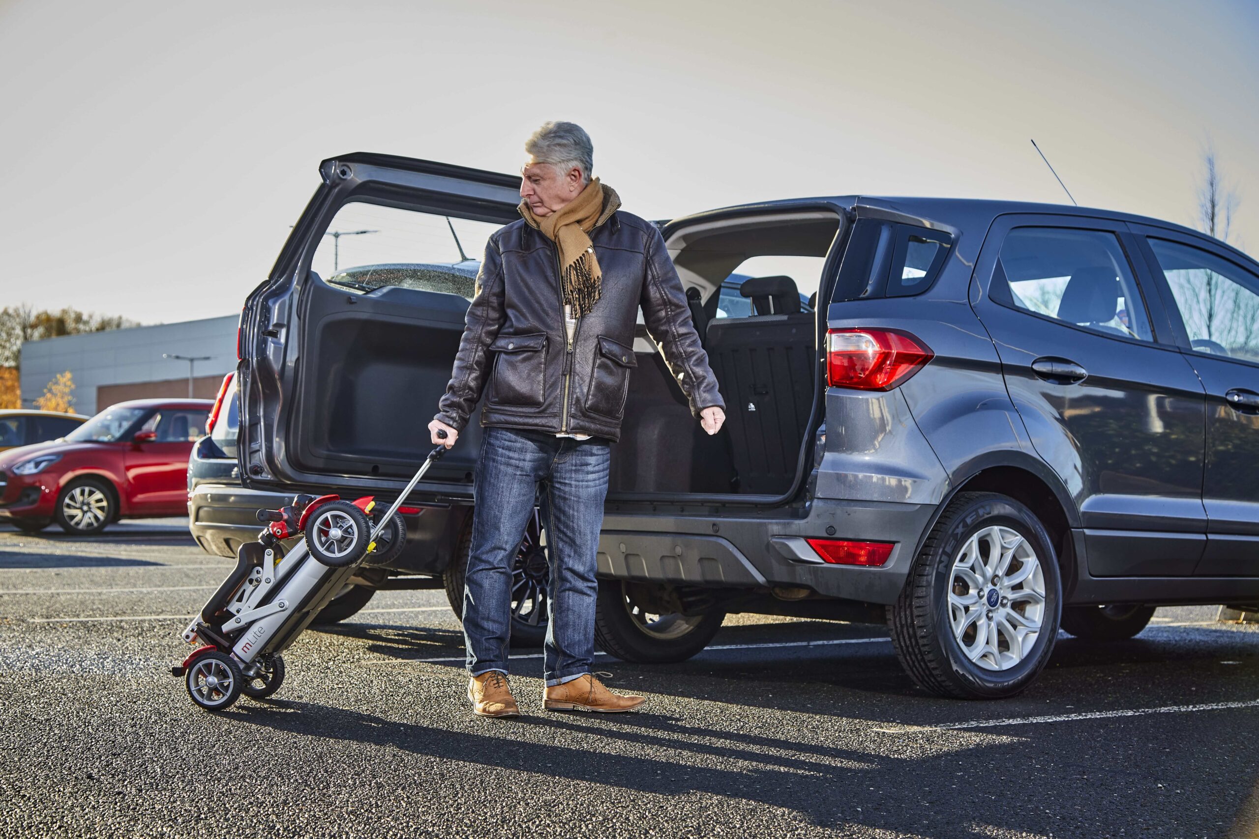 Folding mobility scooter for travel and car boot storage UK