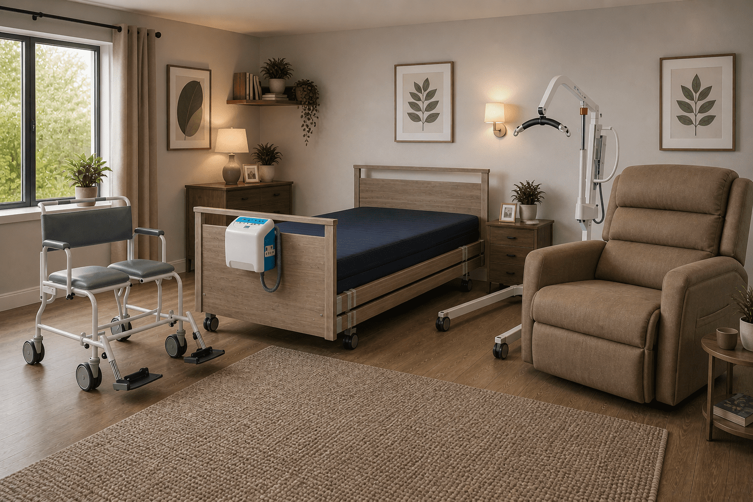 Bariatric equipment supporting comfort and independence at home