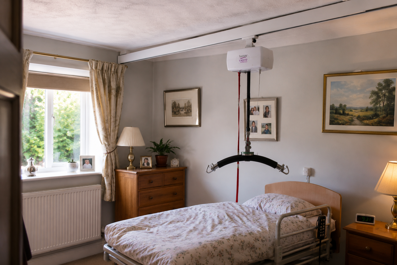 Ceiling track hoist installation, servicing and LOLER testing for homes, care homes, schools, hospices and accessible holiday accommodation across England, Scotland and Wales.
