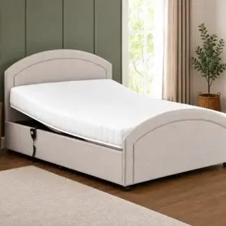 Bodyease Lumina Adjustable Bed in tastefully decorated bedroom