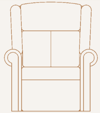 Rise&Recline Legion Riser Recliner with T-Back cushion configuration